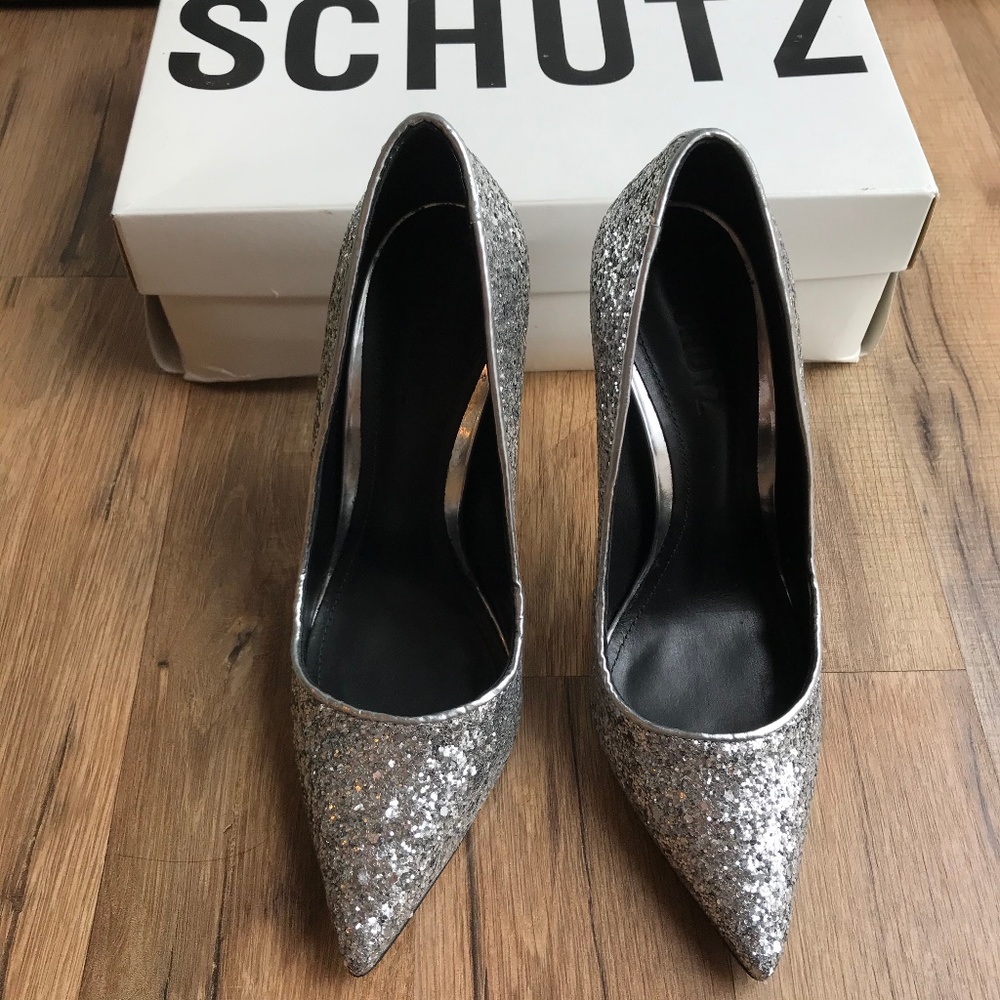 Women's Metallic Caiolea Glitter Pumps
